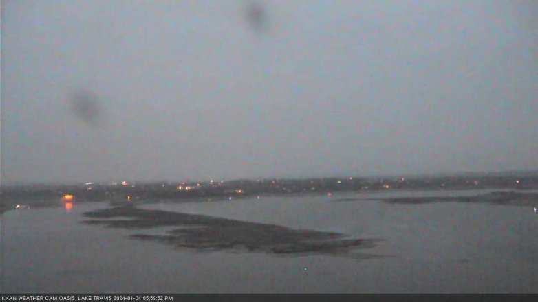 Lake Travis webcam, January 4, 2024 6:00 PM CT