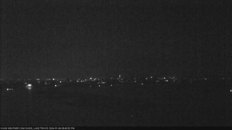 Lake Travis webcam, January 4, 2024 6:45 PM CT