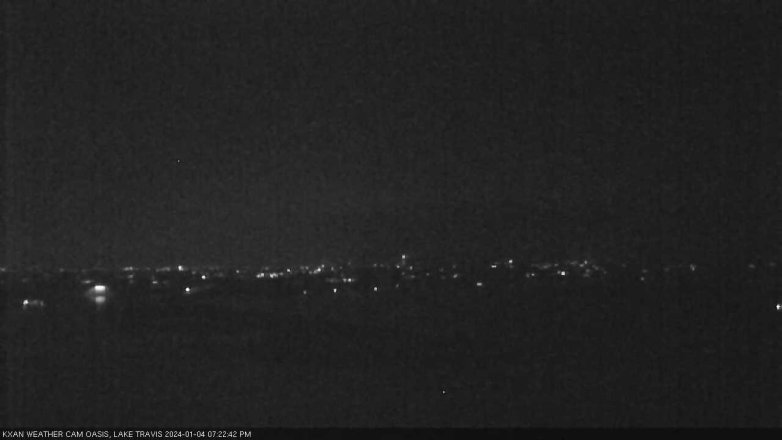 Lake Travis webcam, January 4, 2024 7:25 PM CT