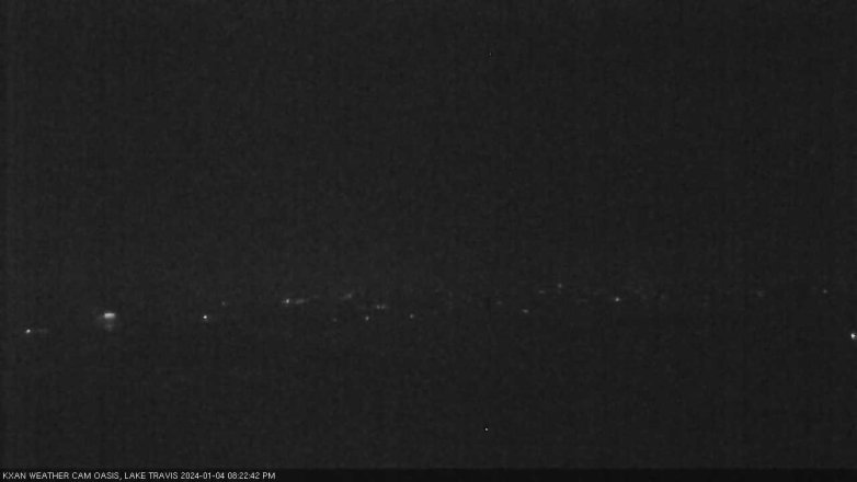 Lake Travis webcam, January 4, 2024 8:25 PM CT