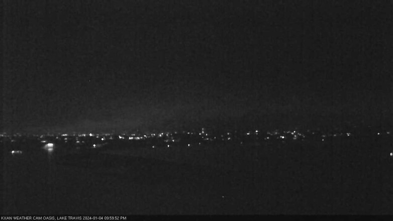 Lake Travis webcam, January 4, 2024 10:00 PM CT