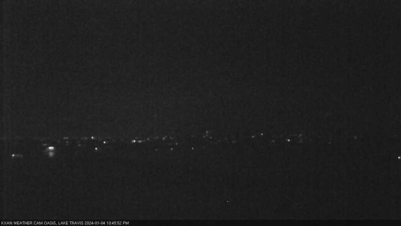 Lake Travis webcam, January 4, 2024 10:45 PM CT
