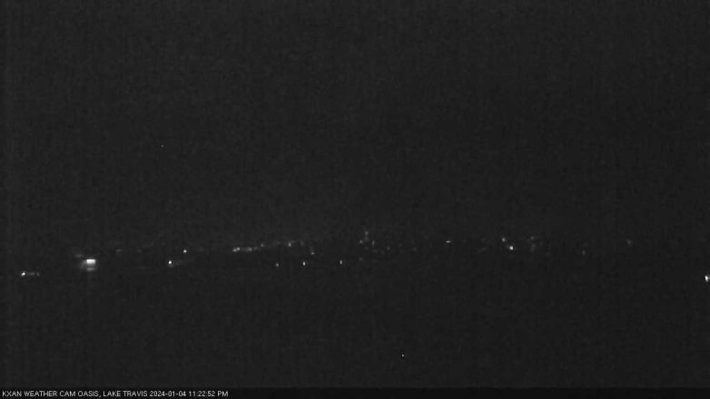 Lake Travis webcam, January 4, 2024 11:25 PM CT