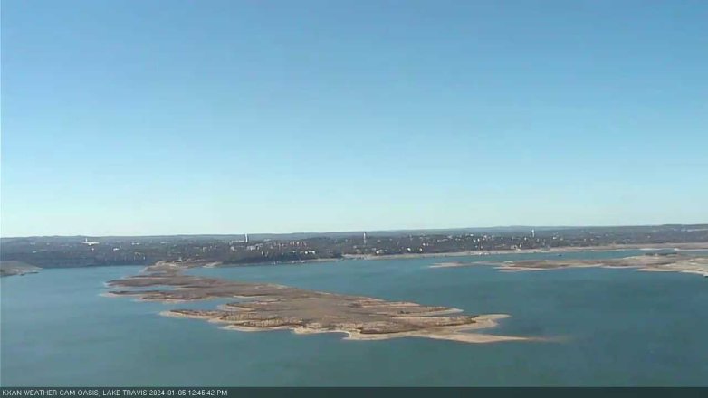 Lake Travis webcam, January 5, 2024 12:45 PM CT