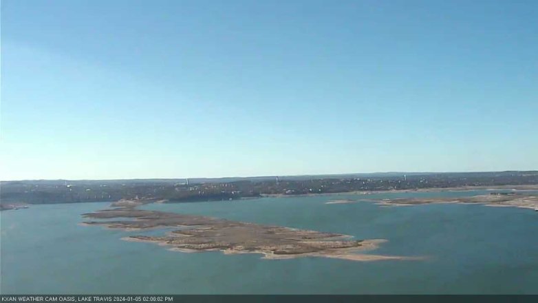 Lake Travis webcam, January 5, 2024 2:00 PM CT