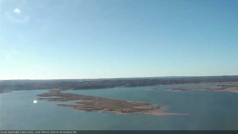 Lake Travis webcam, January 5, 2024 3:00 PM CT