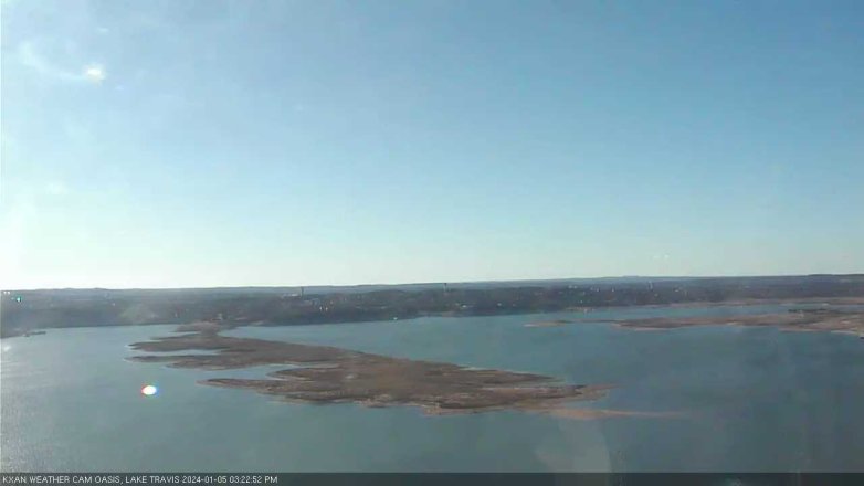 Lake Travis webcam, January 5, 2024 3:25 PM CT