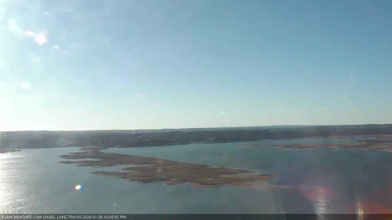 Lake Travis webcam, January 5, 2024 3:45 PM CT