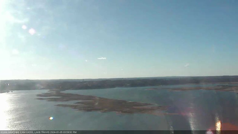 Lake Travis webcam, January 5, 2024 4:00 PM CT