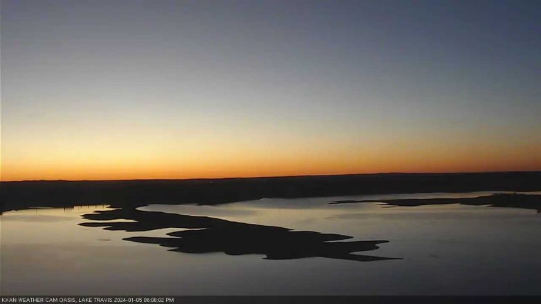 Lake Travis webcam, January 5, 2024 6:00 PM CT