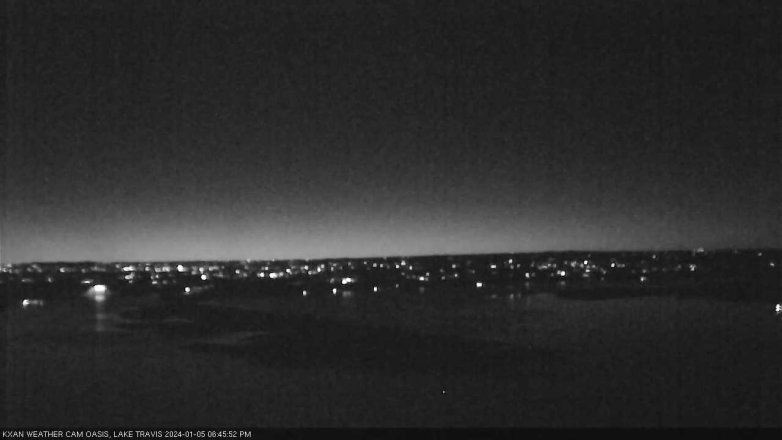 Lake Travis webcam, January 5, 2024 6:45 PM CT
