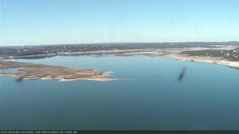 Lake Travis webcam, January 6, 2024 11:45 AM CT