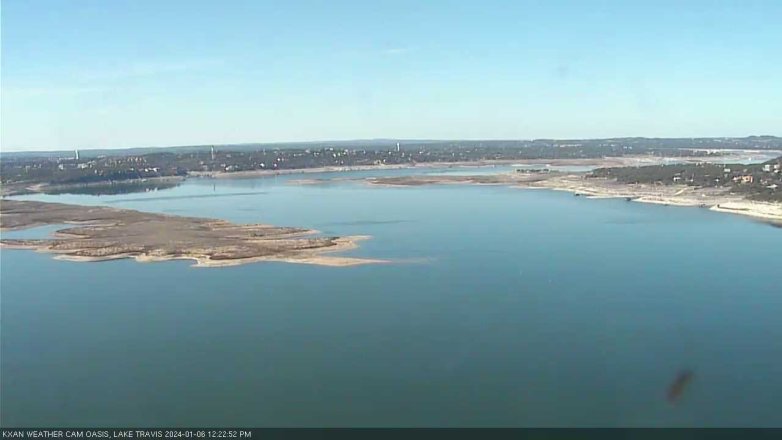 Lake Travis webcam, January 6, 2024 12:25 PM CT