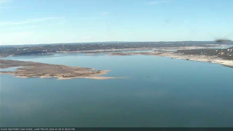 Lake Travis webcam, January 6, 2024 1:00 PM CT