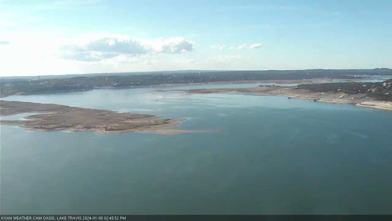 Lake Travis webcam, January 6, 2024 2:45 PM CT