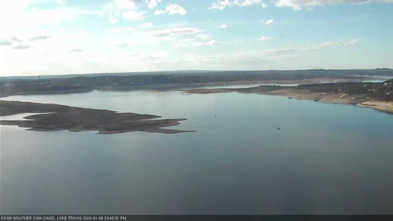 Lake Travis webcam, January 6, 2024 3:45 PM CT