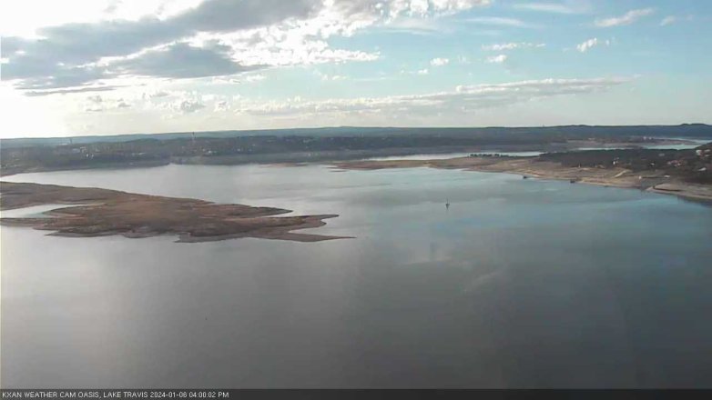 Lake Travis webcam, January 6, 2024 4:00 PM CT