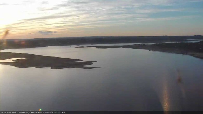 Lake Travis webcam, January 6, 2024 5:25 PM CT