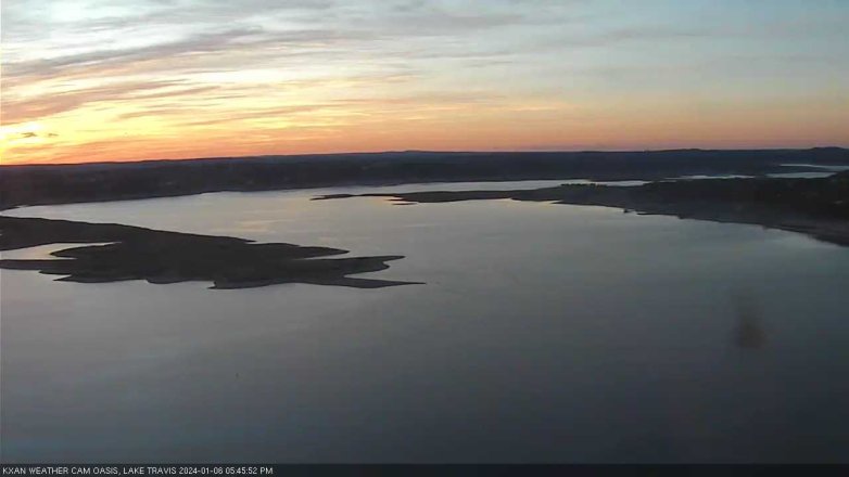 Lake Travis webcam, January 6, 2024 5:45 PM CT