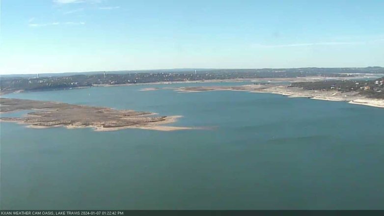 Lake Travis webcam, January 7, 2024 1:25 PM CT