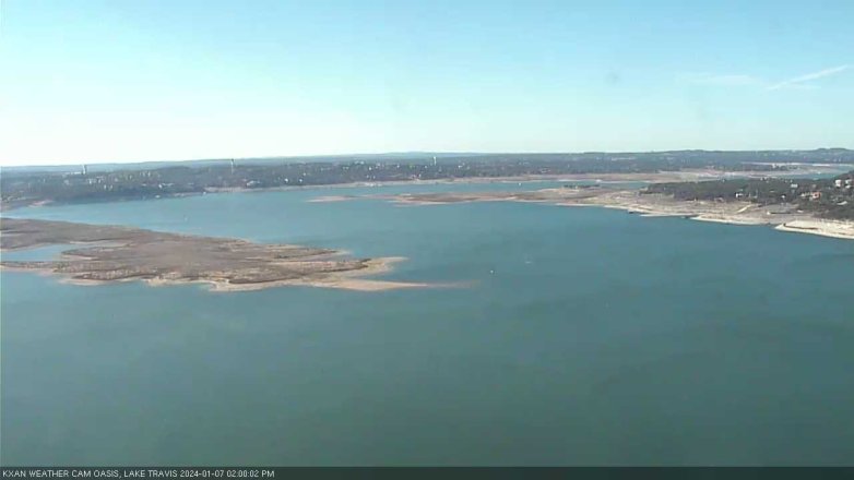 Lake Travis webcam, January 7, 2024 2:00 PM CT