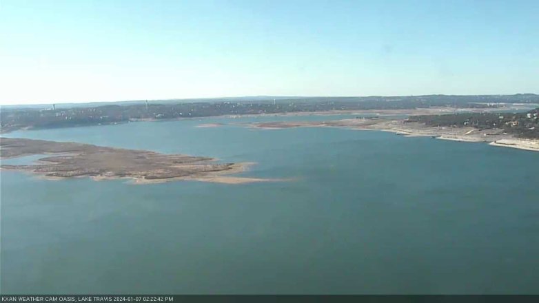 Lake Travis webcam, January 7, 2024 2:25 PM CT