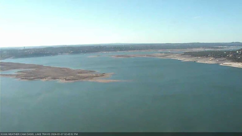 Lake Travis webcam, January 7, 2024 2:45 PM CT