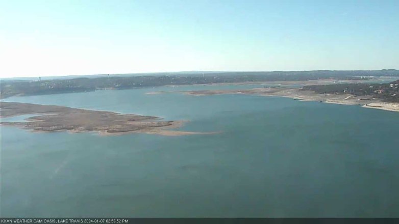 Lake Travis webcam, January 7, 2024 3:00 PM CT
