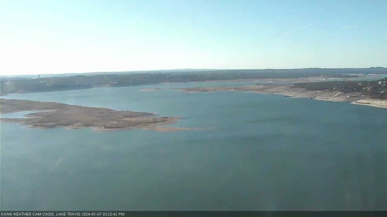 Lake Travis webcam, January 7, 2024 3:25 PM CT
