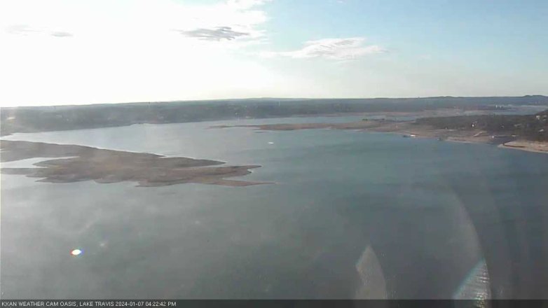 Lake Travis webcam, January 7, 2024 4:25 PM CT