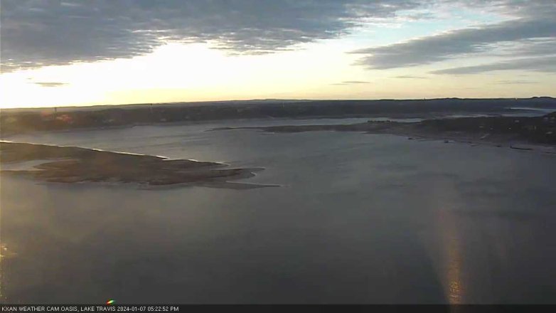 Lake Travis webcam, January 7, 2024 5:25 PM CT