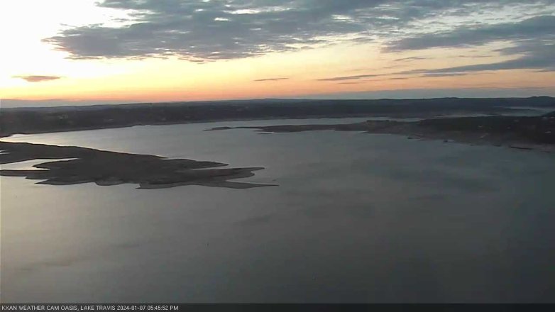 Lake Travis webcam, January 7, 2024 5:45 PM CT