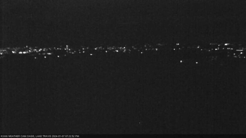 Lake Travis webcam, January 7, 2024 7:25 PM CT