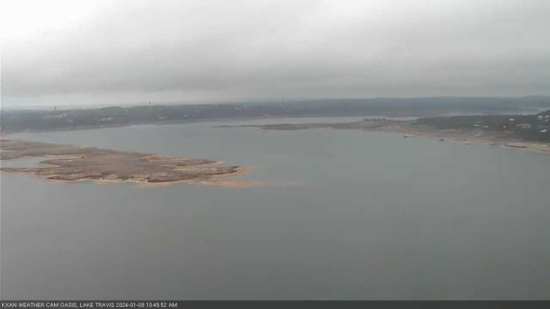 Lake Travis webcam, January 8, 2024 10:45 AM CT