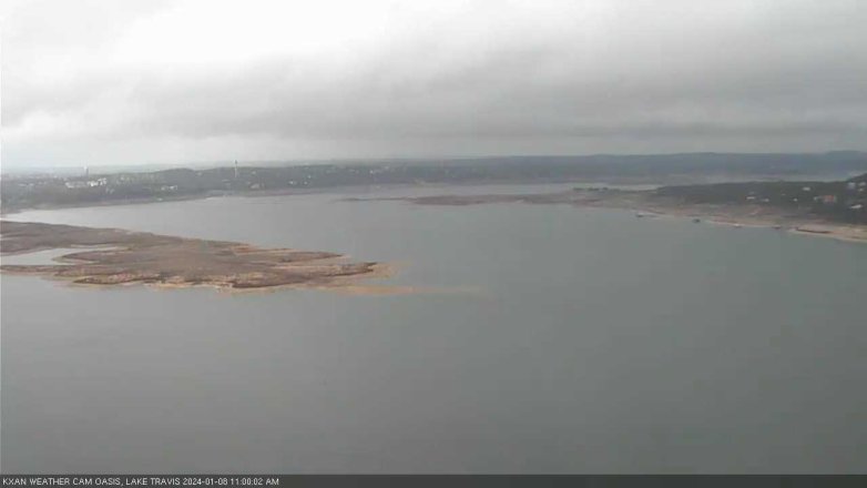 Lake Travis webcam, January 8, 2024 11:00 AM CT