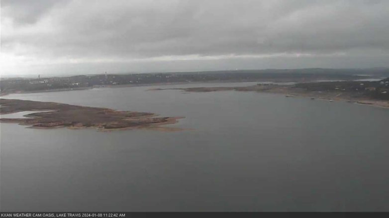 Lake Travis webcam, January 8, 2024 11:25 AM CT