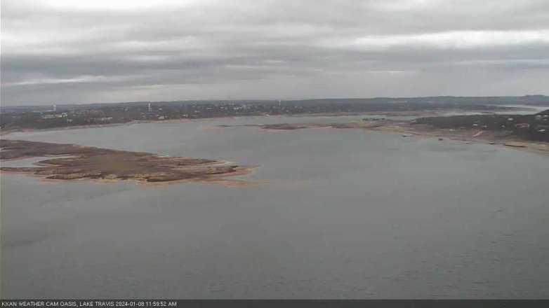 Lake Travis webcam, January 8, 2024 12:00 PM CT