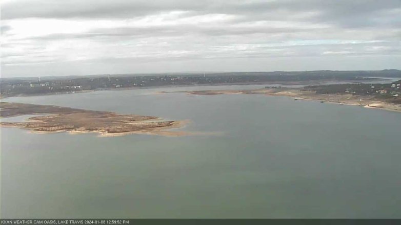 Lake Travis webcam, January 8, 2024 1:00 PM CT