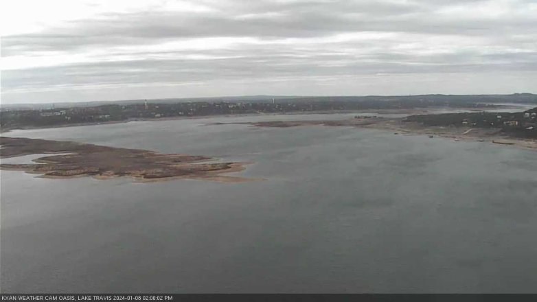 Lake Travis webcam, January 8, 2024 2:00 PM CT