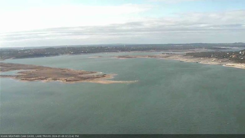Lake Travis webcam, January 8, 2024 2:25 PM CT