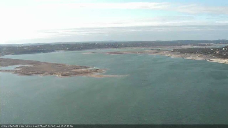 Lake Travis webcam, January 8, 2024 2:45 PM CT