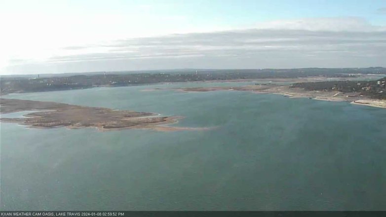 Lake Travis webcam, January 8, 2024 3:00 PM CT