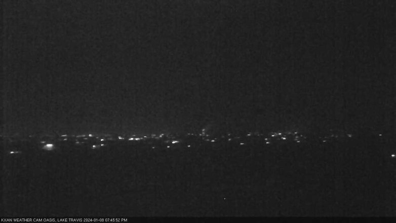 Lake Travis webcam, January 8, 2024 7:45 PM CT