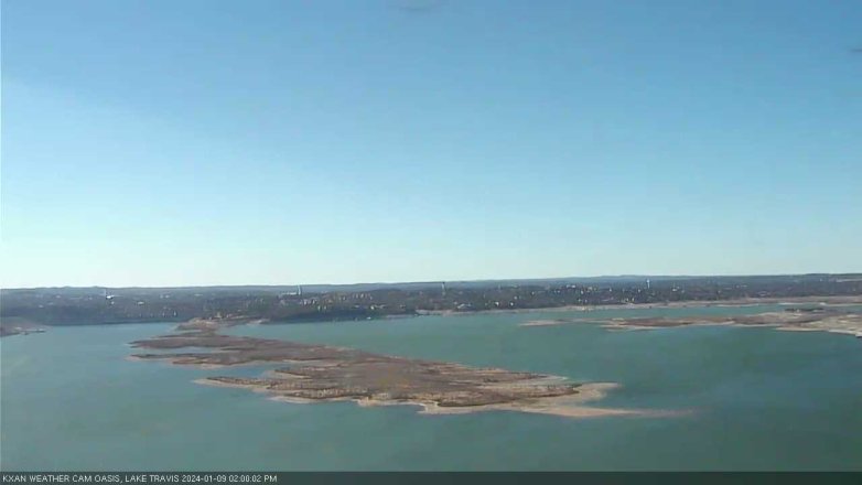 Lake Travis webcam, January 9, 2024 2:00 PM CT