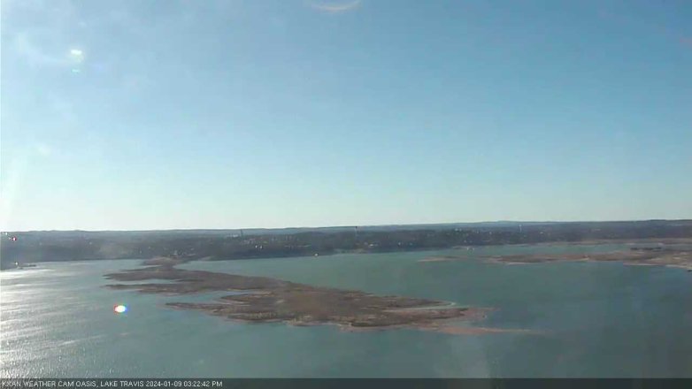 Lake Travis webcam, January 9, 2024 3:25 PM CT