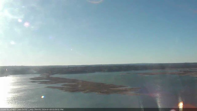 Lake Travis webcam, January 9, 2024 4:00 PM CT