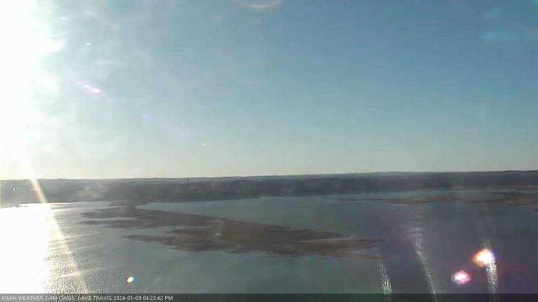 Lake Travis webcam, January 9, 2024 4:25 PM CT