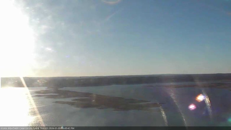 Lake Travis webcam, January 9, 2024 4:45 PM CT