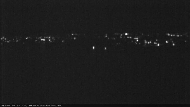 Lake Travis webcam, January 9, 2024 10:25 PM CT