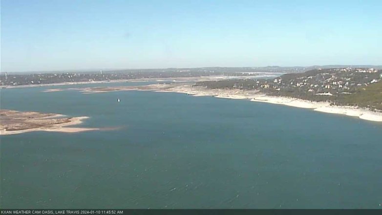 Lake Travis webcam, January 10, 2024 11:45 AM CT
